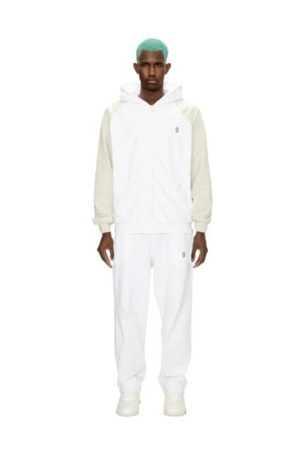 6PM 2 Tone Hoodie White