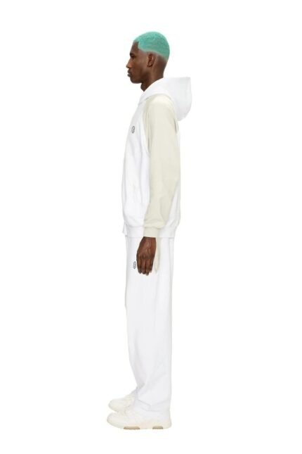 6PM 2 Tone Hoodie White1