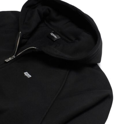 6pm season ZIP HOODIE BLACK1 2