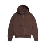 6pm season ZIP HOODIE CHOCOLATE BROWN