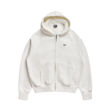 6pm season ZIP HOODIE COCONUT WHITE